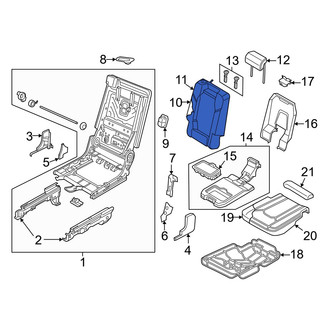 Audi OE - Center Seat Back Cushion Cover