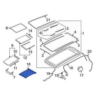 Audi OE - Sunroof Cover