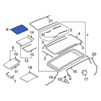 Audi OE - Inner Sunroof Seal