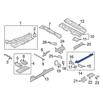 Audi OE - Front Left Floor Side Rail