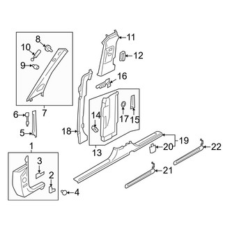 Audi OE - Pillars, Rocker & Floor - Interior Trim