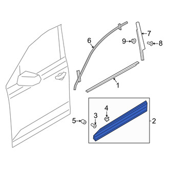 Audi OE - Rear Left Door Molding
