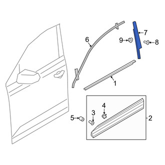 Audi OE - Front Left Door Applique