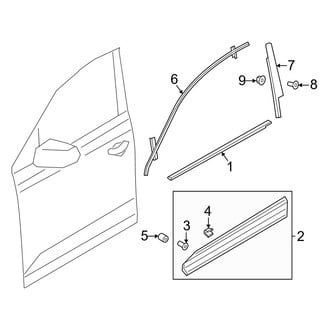 Audi OE - Front Door - Exterior Trim