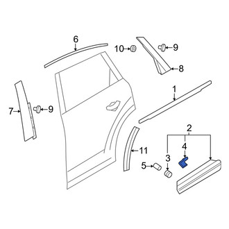 Audi OE - Door Molding Clip