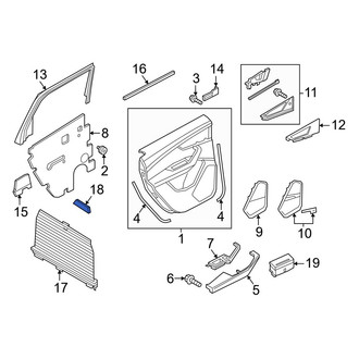 Audi OE - Right Door Glass Sunshade Bracket