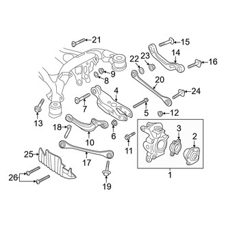 Audi OE - Rear Suspension - Suspension Components (Knuckles & Arms)