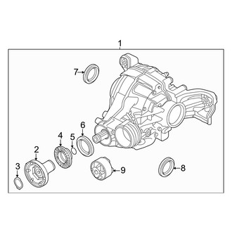 Audi OE - Rear Suspension - Axle & Differential (W/O Torque Vectoring)