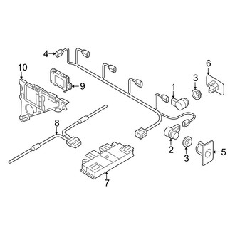 Audi OE - Rear Bumper - Electrical Components