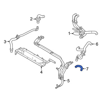 Audi OE - Front Drive Motor Battery Pack Coolant Hose