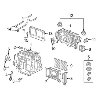Audi OE - Air Conditioner & Heater - Heater Components