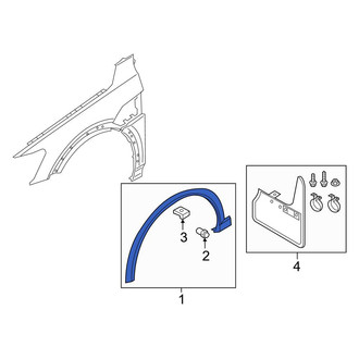 Audi OE - Rear Right Rearward Wheel Arch Molding