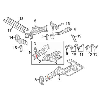 Audi OE - Fender - Structural Components & Rails