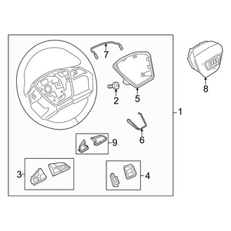 Audi OE - Steering Wheel & Trim (3 Spoke)