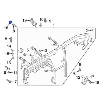 Audi OE - Instrument Panel Crossmember Grommet