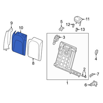 Audi OE - Rear Right Seat Back Cushion Cover
