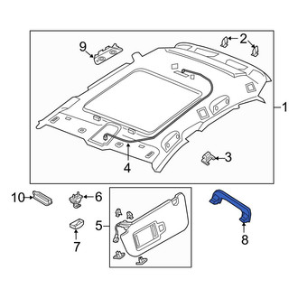 Audi OE - Rear Left Interior Grab Bar