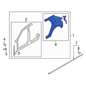Audi OE - Rear Left Inner Quarter Panel