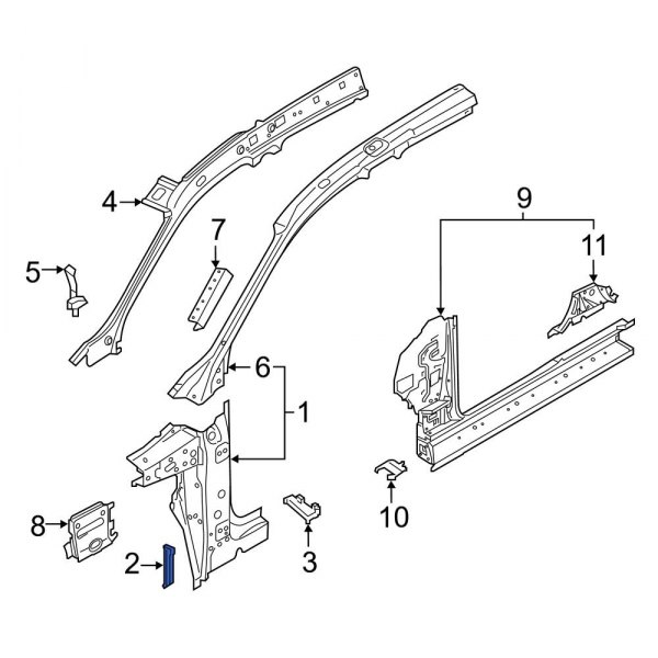 Body A-Pillar Insulator