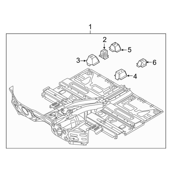 Pillars, Rocker & Floor - Floor (SUV)