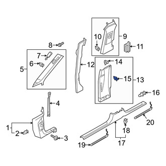 Audi OE - Headliner Clip