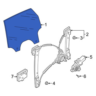 Audi OE - Front Left Door Glass