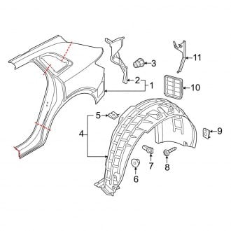 2022 Audi e-tron OEM Quarter Panels & Parts — CARiD.com