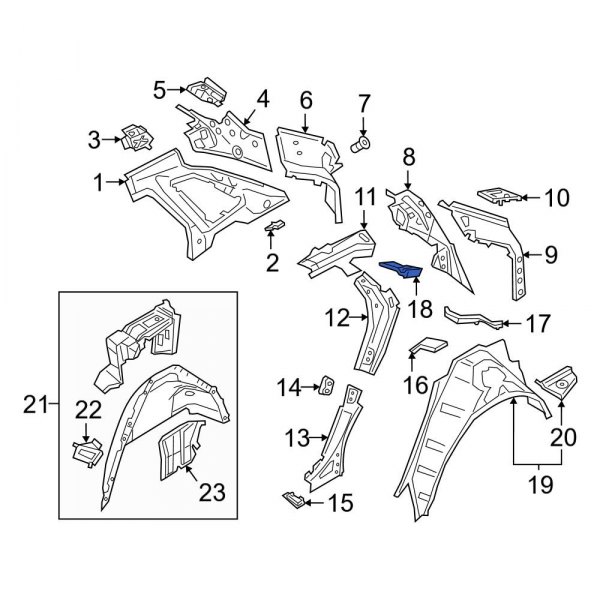 Body C-Pillar Insulator