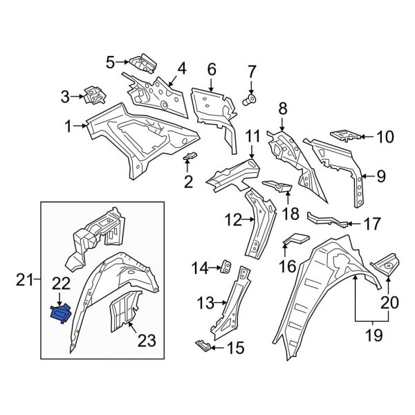 Wheel Housing Bracket