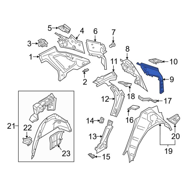 Body D-Pillar Reinforcement