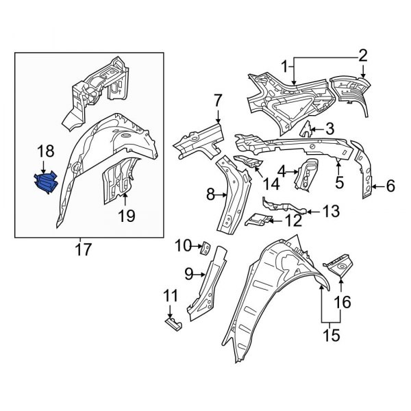 Wheel Housing Bracket