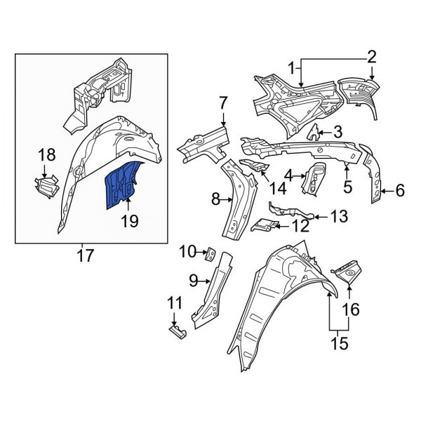 Wheel Housing Bracket