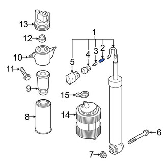 Audi OE - Suspension Shock Absorber Mount Insulator