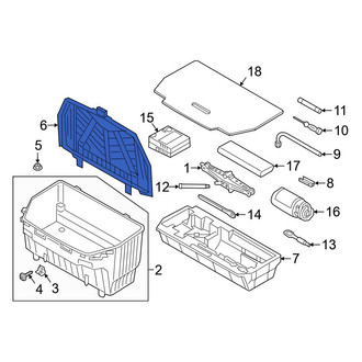Audi OE - Rear Trunk Floor Storage Box Cap