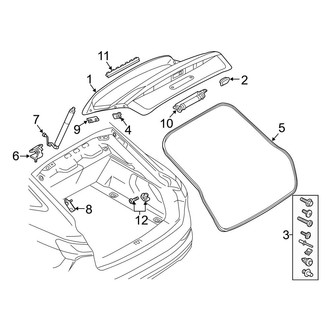 Audi OE - Lift Gate - Gate & Hardware