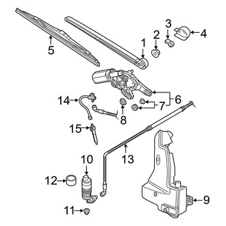 Audi OE - Lift Gate - Rear Wiper Components (W/O Integrated Nozzles), (Premium Plus / Prestige)