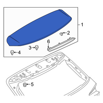 Audi OE - Rear Left Spoiler