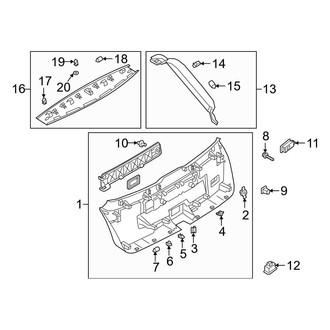 Audi OE - Lift Gate - Interior Trim (Premium Plus / Prestige)
