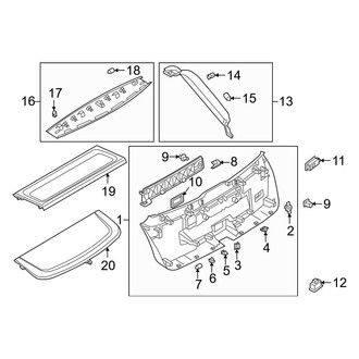 Audi OE - Lift Gate - Interior Trim (Premium Plus / Prestige)