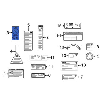 Audi OE - Air Bag Information Label