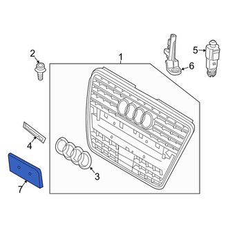 Audi OE - Front License Plate Bracket