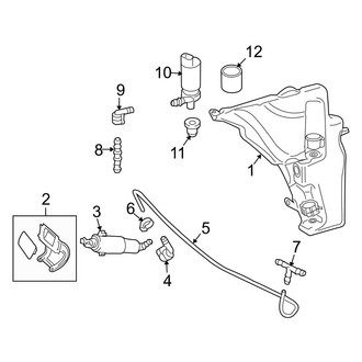 Audi OE - Front Lamps - Washer Components