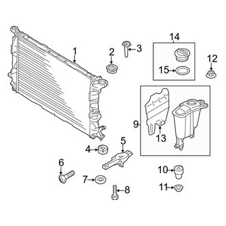 Audi OE - Cooling - Radiator & Components (Premium / Premium Plus 2.0L)