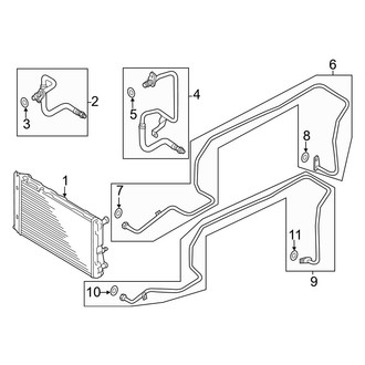 2012 Audi Q5 OEM Transmission Parts Coolers — CARiD
