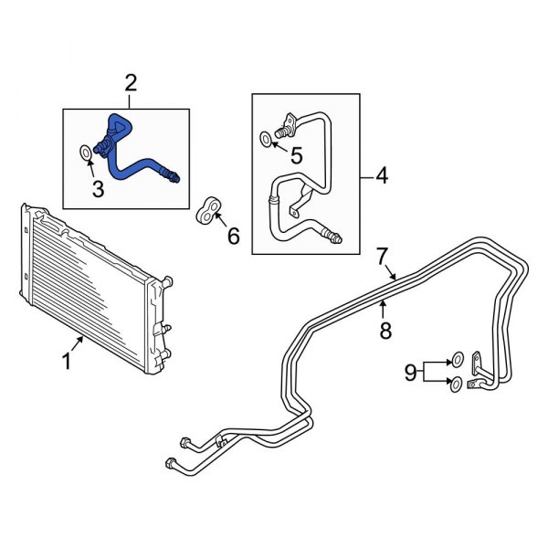 Automatic Transmission Oil Cooler Hose Assembly