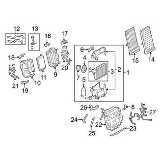 Audi OE - Air Conditioner & Heater - Evaporator Components