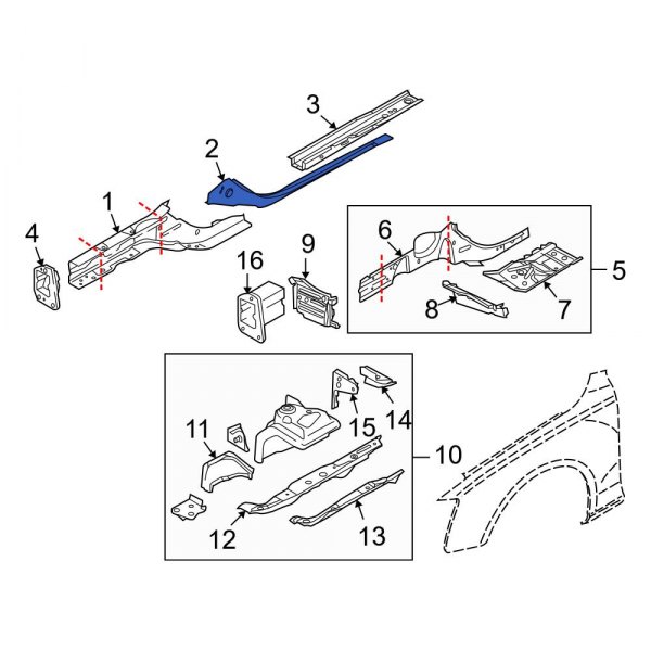 Floor Side Rail Reinforcement