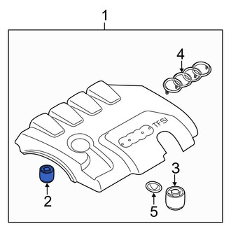 Audi OE - Engine Cover Mounting Bushing