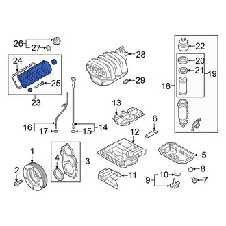 Audi OE - Left Engine Valve Cover