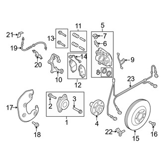 Audi OE - Front Suspension - Brake Components (345 mm, TRW Girling)